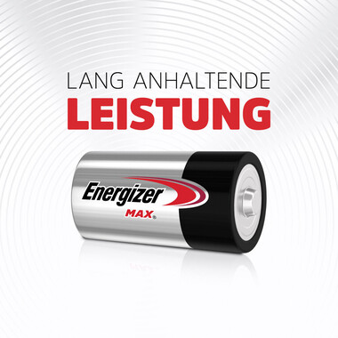 Batteria Energizer Max Baby (C), 2 pz Confezione da 2 batterie C alcaline Energizer MAX