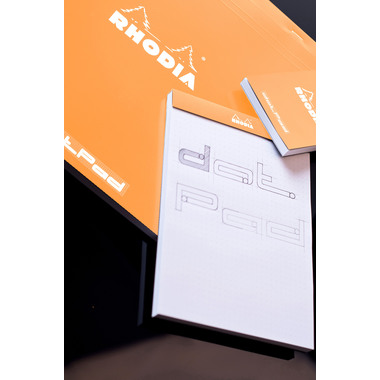 RHODIA Dot Pad orange 85x120mm 12558C cadre 80 feuilles