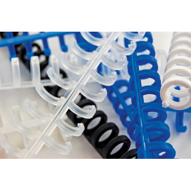 GBC Dorsini rilegafogli 8mm A4 387302E trasp., 34 anelli 50 pezzi