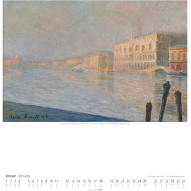WEINGARTEN Bildkalender 2026 2955900+26 Claude Monet DE 46x55cm