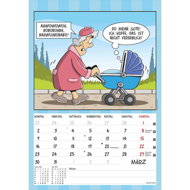 ALPHA EDITION Der Rentner-Kalender 2026 160496 1M/1S DE 23.7x34cm