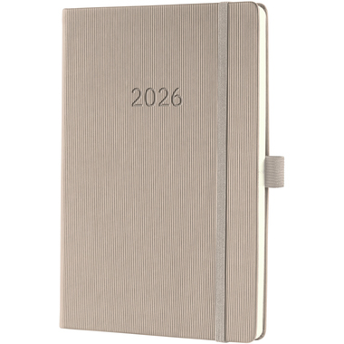 CONCEPTUM Wochenkalender 2026 C2660 1W/2S taupe 21.3x14.8cm