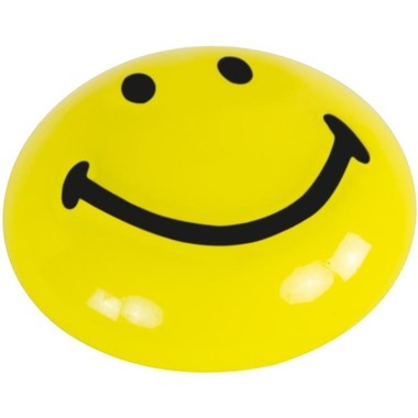 MAGNETOPLAN Smiley Magnete gelb-schwarz 16673 gross 40mm 4 Stk.