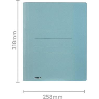 BIELLA Schnellhefter Praxis A4 16740005U blau, 320gm2 250 Bl.
