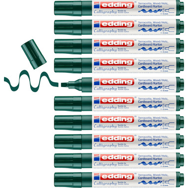 EDDING Permanent Marker 1455 1-5mm 1455-25 grün