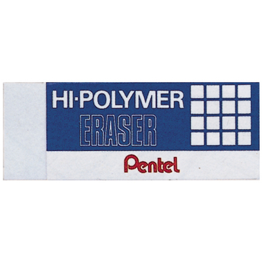 PENTEL Gomme à effac. Hi-Polymer ZEH10ST blanc 65x24,5x12,5mm