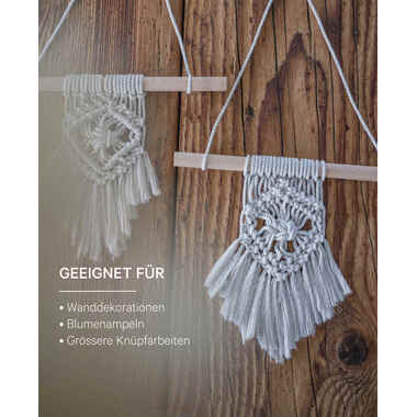 I AM CREATIVE Macrame Rope 6205.02 cream 5mm, 330g