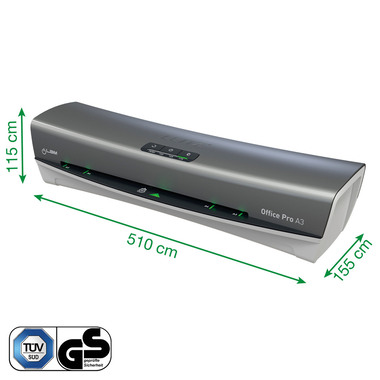 LEITZ Plastificatr. iLAM Office Pro 75182084 argento/bianco A3
