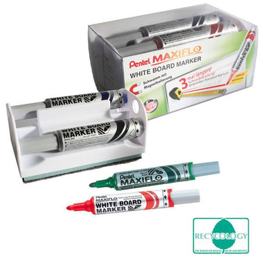 PENTEL Whiteboard Marker 6mm MWL5M4BOX 4 colori, box