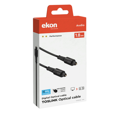 Câble avec connecteurs Toslink | Ekon