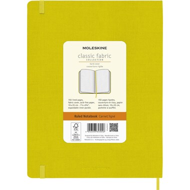 MOLESKINE Notizbuch Color A4 598853056 gelb, liniert 192 Blatt
