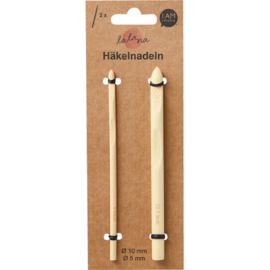 I AM CREATIVE Häkelnadel Set 6201.11 10 & 5 mm 2 Stück