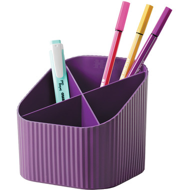 HAN Stifteköcher Re-LOOP 2.74 lila 4 Fächer