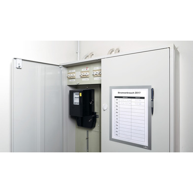 DURABLE Magnetic Note DURAFRAME A4 498923 metallic silber