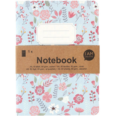 I AM CREATIVE Taccuino A6 4005.19 blu 60 pagine