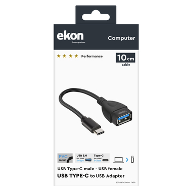 Type-C male to USB female adapter | Ekon