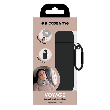 Coussin de voyage gonflable avec pochette | case&me