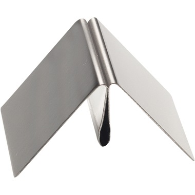 DEFLECTO Portacarte acciaio 50x50mm 794161 argento PMMA