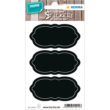 HERMA Sticker Home Wolke 15414 schwarz 6 Stück/2 Blatt