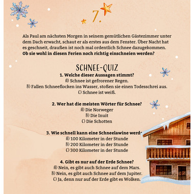 COPPENRATH Zettel Adventskalender 95262 Aufregende Winterferien in de