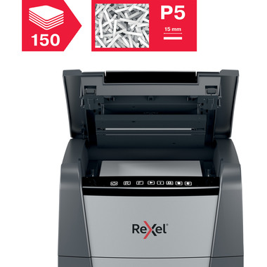 REXEL Aktenvernichter Optimum AF+ 2020150MCH 150M, P-5, 44lt