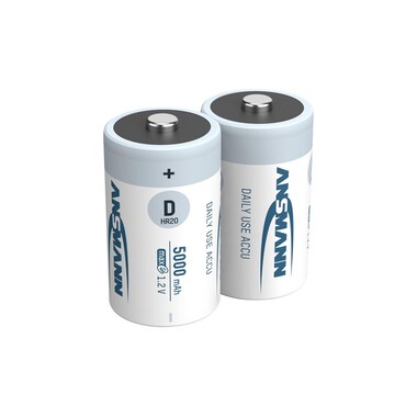 Ansmann Batterie Type 5000 NiMH D 5000 mAh, 2 Pièce/s
