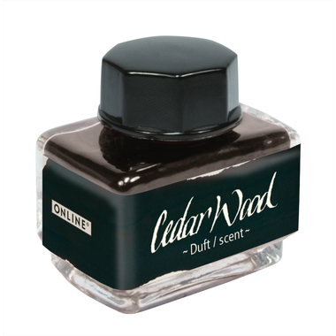 ONLINE Tintenglas 15ml 17061/3 Dufttinte Cedar Wood, black