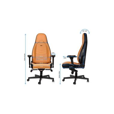 noblechairs Chaise de gaming ICON Cuir véritable Cognac