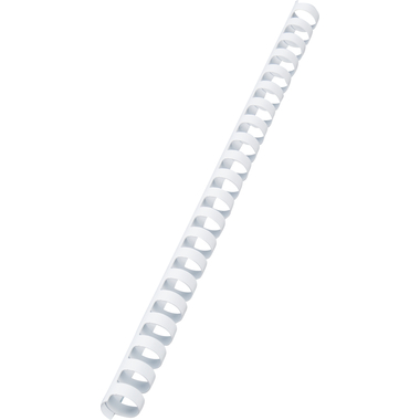 GBC Baguettes de reliure 16mm A4 4028610 blanc, 21 anneaux 100 pcs.