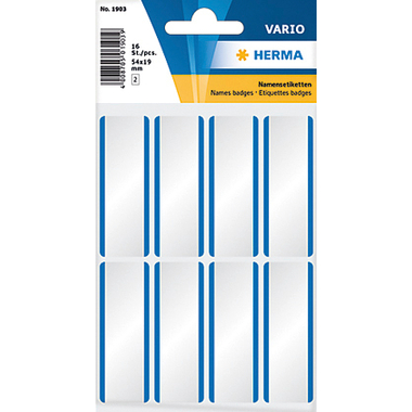 HERMA Etiquettes badges Vario 1903 54x19mm 16 pcs.