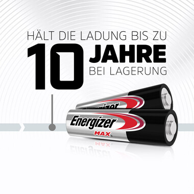 Pile Energizer Max Mignon (AA), 4 pcs Pack de 4 piles alcalines AA Energizer Max