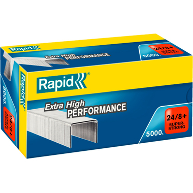 RAPID Heftklammern SuperStrong 24/8+ 24860100 verzinkt 5000 Stück