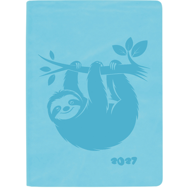 BIELLA Taschenagenda Memento 2027 825715060027U 1W/2S hellblau ML 10.1x14.2cm