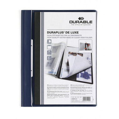 DURABLE Doss. present.DURAPLUS DE LUXE 258907 per 200 fogli A4 blu scuro