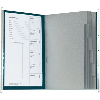 BIELLA Register-Hängemappen-Set A4 27143005U blau 32x25cm 10 Stück