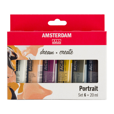 AMSTERDAM Standard Series Acryl Set 17820502 Portrait 6X20ml