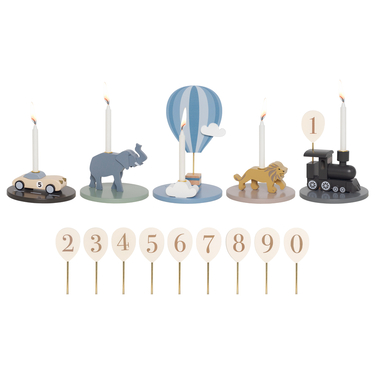 JABADABADO Décoration d'anniversaire 33cm T296 Train 5 pièces