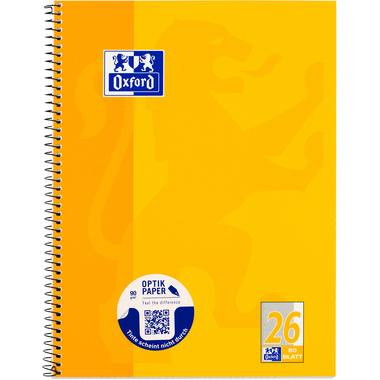 OXFORD Collegeblock A4+ 100050356 kariert, 90g 80 Blatt