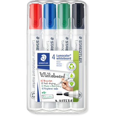 STAEDTLER Whiteboard Marker 2mm 351WP4 4 pcs., étui