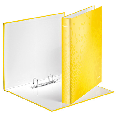 LEITZ Raccoglitore anelli WOW 4cm 4241-00-16 2 anelli giallo A4+