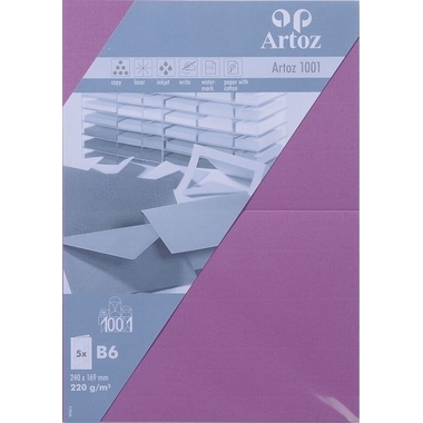ARTOZ Karten 1001 B6 107362264 220g, holunder 5 Blatt