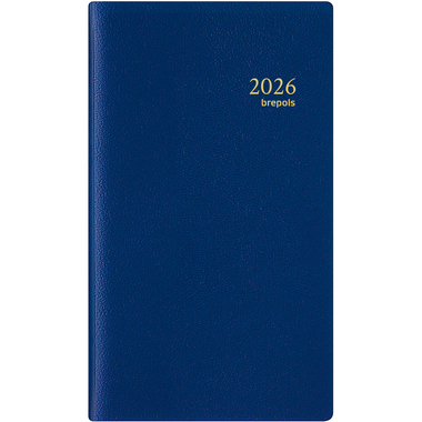 BREPOLS Agenda Interplan Genova 2026 0.736.2051 1S/2P bleu 10x16.5cm