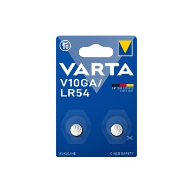 Varta button cell V10GA / LR54, 2 pieces