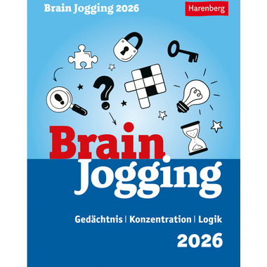 HARENBERG Abreisskalender 2026 2103700+26 Brain Jogging DE 12.5x16cm