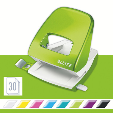 LEITZ Locher/Hefter WOW 5095 5095-10-54 grün, Bundle 30 Blatt