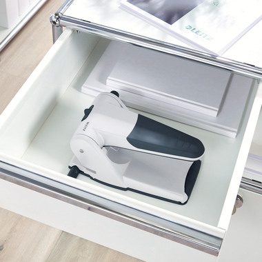 LEITZ Perforateur registre 6.3mm 51800084 gris clair 65 feuilles