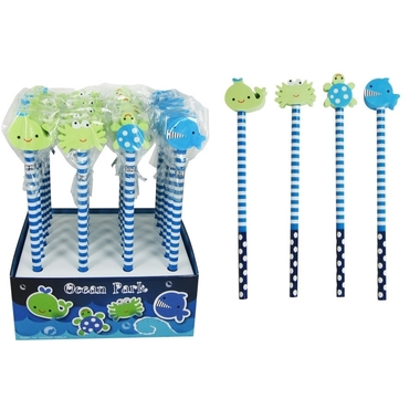 ROOST Crayon Animal marin REA-990-REA Gomme, 4 ass.