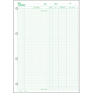 FAVORIT Devis bloc mesure A4 2083 vert 100 feuilles