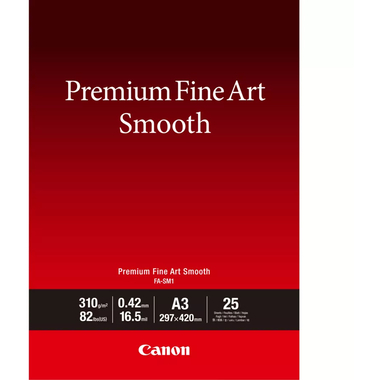 CANON Premium Paper 310g A3 FASM2A3 Fine Art Smooth 25 Blatt