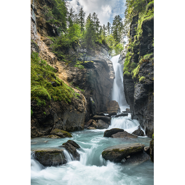 ABC Glückwunschkarte Blanko B6 51861 Wasserfall im Wald
